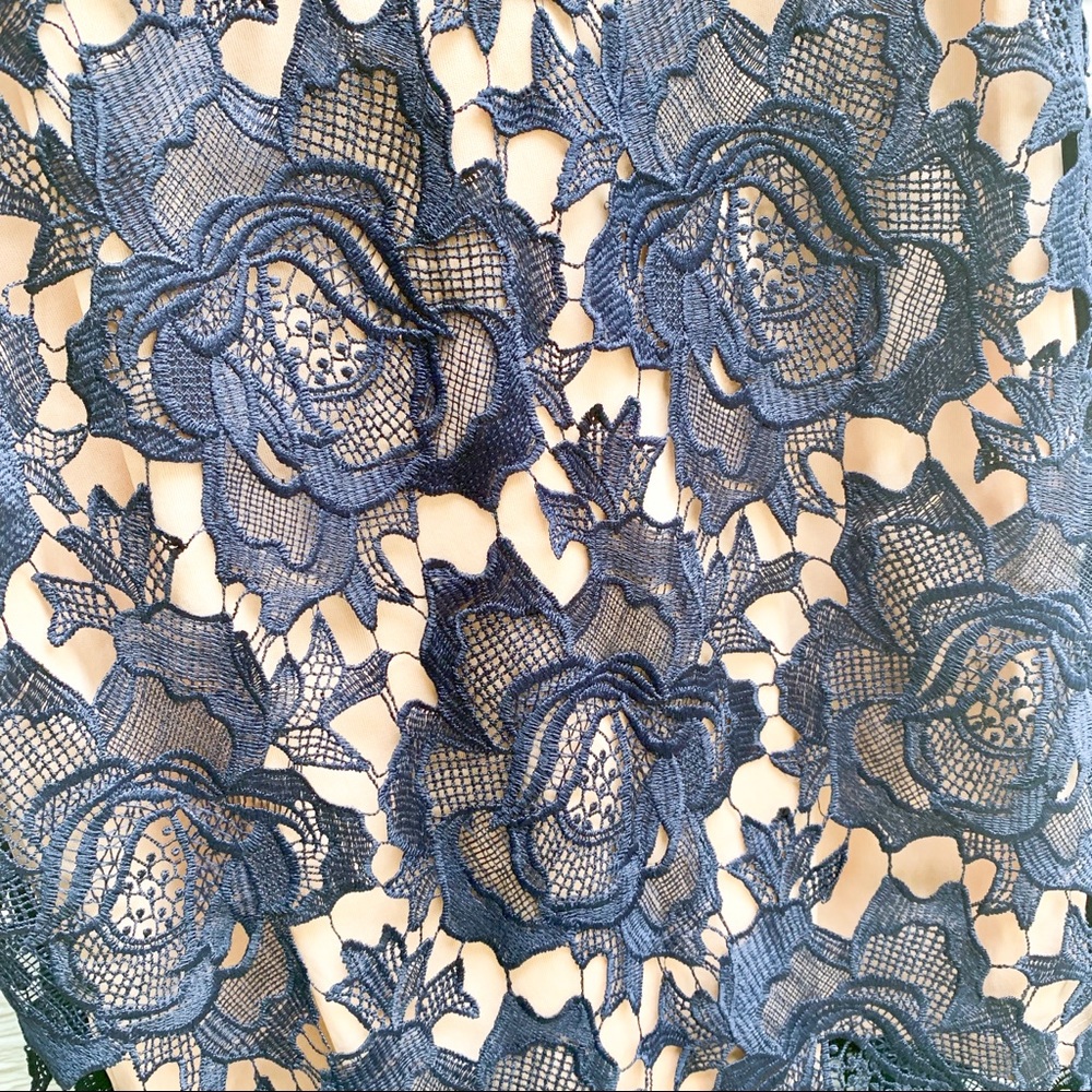 🚩SOLD🚩 Just Me | Larissa Navy Blue Lace Dress - Picture 8 of 8